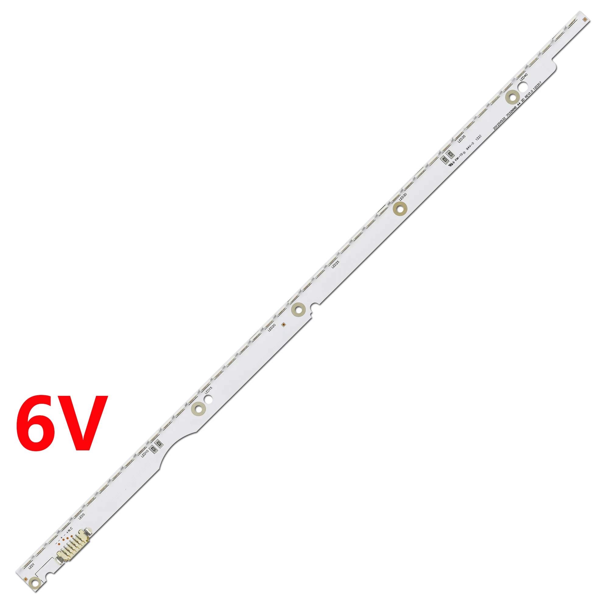 Tira Conduzida Luz de Fundo para Samsung Ua32es5500 Ue32es6100 Trenó 2012svs32 7032nnb 2d V1ge320sm0-r1 32nnb7032led-mcpcb 6v