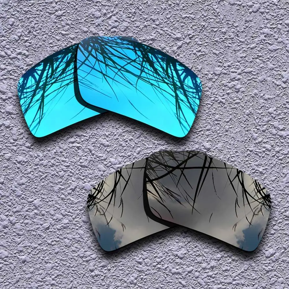 Blue-Black 2 пары поляризованных сменных линз для солнцезащитных очков Оукли 2-несколько вариантов - Lenses Color: Blue-Black