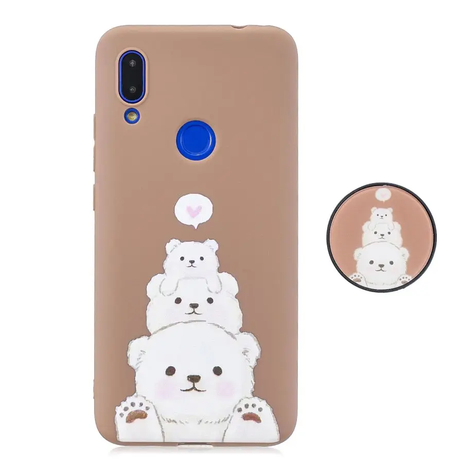Huawei Y5 Y6 Y7 силиконовый чехол с мультяшным рисунком для huawei Y6 Prime Coque Honor 8S чехол милый Стенд мягкие чехлы для телефонов - Цвет: A5