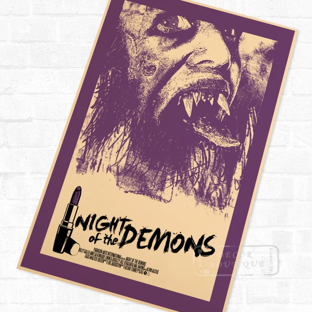 Поп-ночь демонов ужасная пленка винтажная фотография декоративная DIY настенная