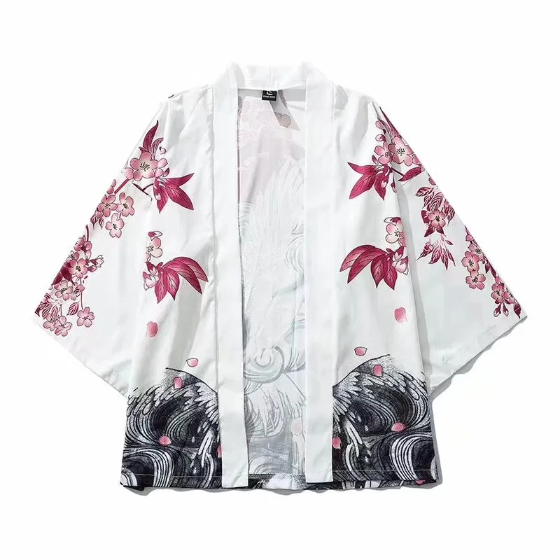 Японские кимоно для мужчин кардиган рубашка блузка юката мужчин haori obi одежда самураев мужской кимоно кардиган