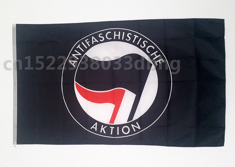 

Anti-Fascista Acao flag 90x150cm 60*90cm Size Polyster arty Bar Banner Indoor and Outdoor A decorative banner flag Free shipping
