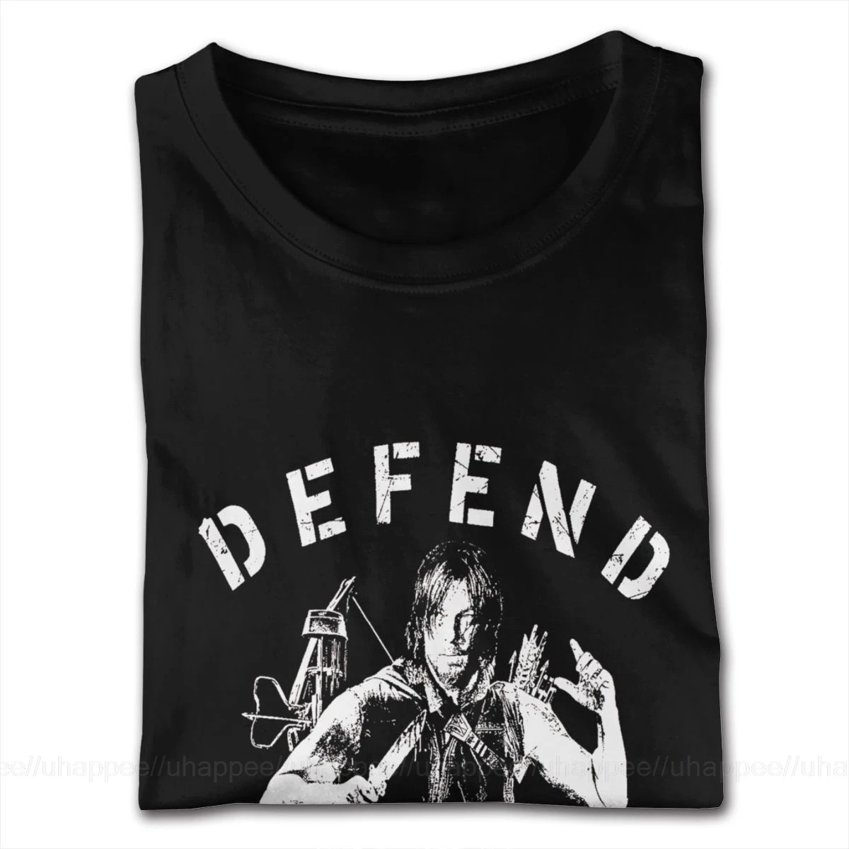 Мужские футболки больших размеров Daryl The Walking Dead мягкие хлопковые с круглым