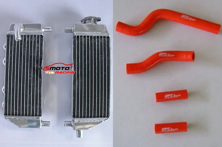 Для Yamaha YZ 250 YZ 250 02-08 03 04 05 06 07 08 Алюминий Радиатор силиконовый шланг