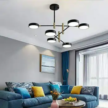 

Nordic living room chandelier creative personality style designer shop post-modern simple home bedroom dining room lamps