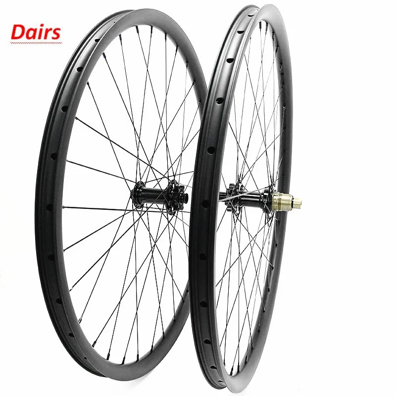 Sale 27.5er carbon disc mtb wheels Boost M82 hubs 110x15 148x12mm thru axle 35x25mm tubeless Asymmetry mountain bicycles wheel 0