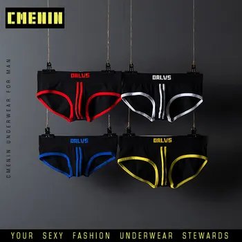 

4pcs/lot Striped men's breathable underwear Sexy Underwear Men Jockstrap Briefs Men Bikini Gay Men Underwear Male cotton OR168