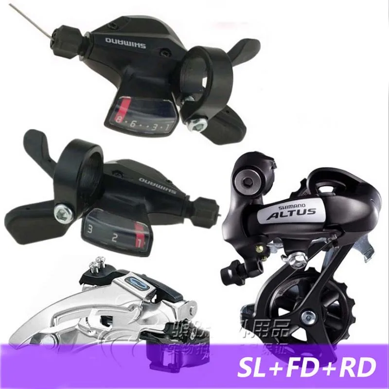 SHIMANO ALTUS запчасти для велосипеда ALTUS MTB Переключатель скоростей для горного велосипеда комплект звездочек коленчатого вала 3X8 24 скорости