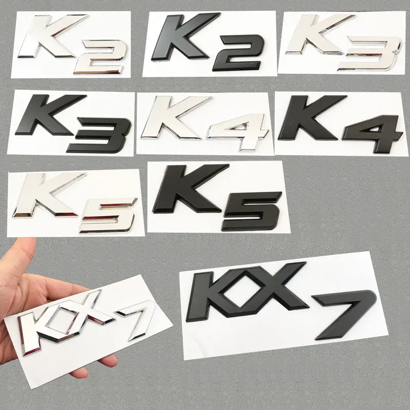Новинка 1 шт. 3D металлическая наклейка для стайлинга автомобиля KIA K2 K3 K4 K5 KX7