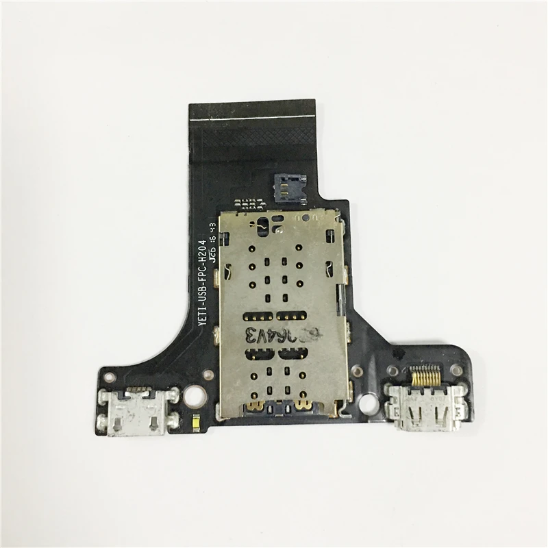Placa de Recarga Usb Mais Cartão Sim Peça para Tablet Carregador Usb Porta de Carregamento Painéis e LCDs p/ tablet - Imagem 2