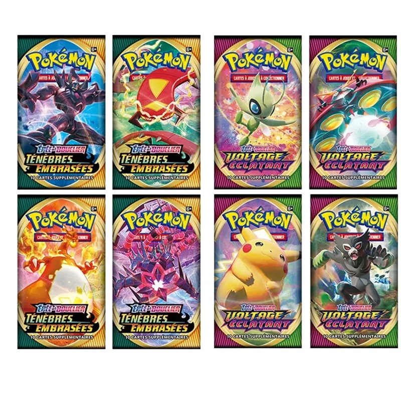 360 Pçs Versão Francesa Cartões Pokemon Escuridão Ablaze Tensão Vívida Tcg  Série Booster Caixa Coleção Cartão De Negociação Jogo Brinquedos - Jogos De  Carta Colecionáveis - AliExpress