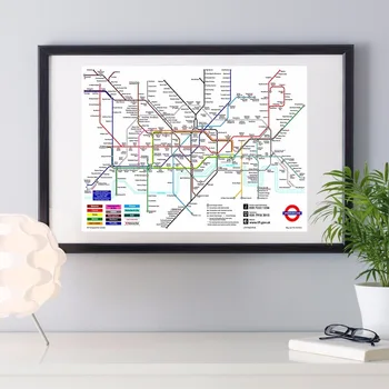 

World Subway Metro Map Posters and Prints Wall art Decorative Picture Canvas Painting For Living Room Home Decor Unframed