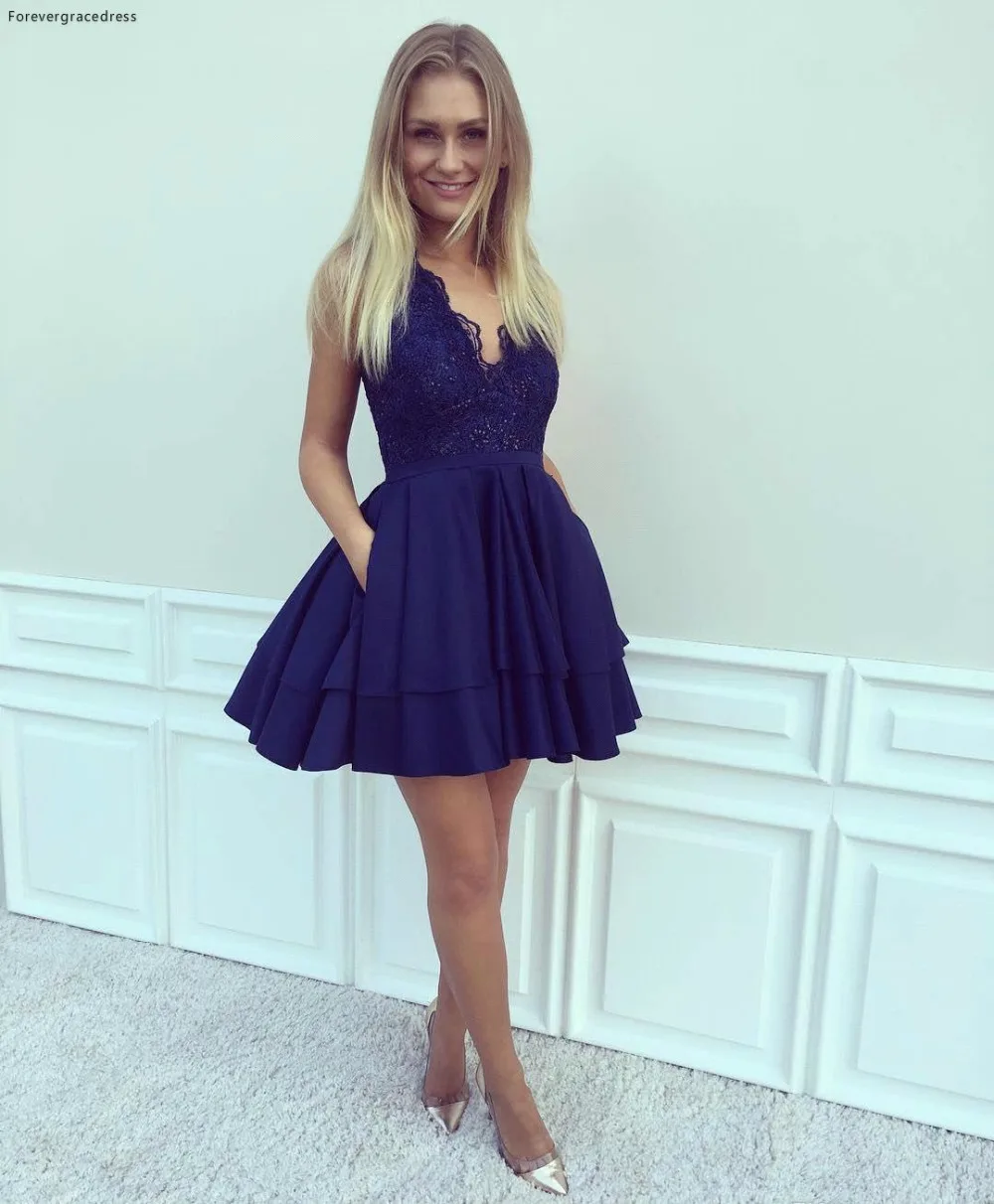 Royal Blue Lace Homecoming Dresses 2017 Vintage Short Prom Dress Cheap A-line Sweet 16 Junior Graduation Party Dress  89 (1)