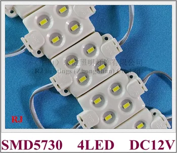 

super quality high bright injection LED module waterproof SMD 5730 LED advertising light module DC12V 1.9W 4 led IP66