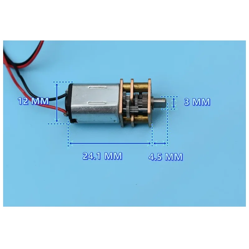 10PCs N20 DC3V-6V All-Steel Gear Silent Gearbox Motor For High Torque Smart Car Reduction Ratio 1:298 | Обустройство дома