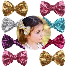 AliExpress Eaby,, стиль, Европа и Америка, Детские аксессуары с блестками и бантом, Детские аксессуары для волос, заколки