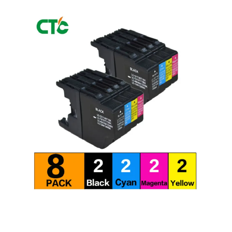 8 шт. совместимый чернильный картридж для MFC-J5910DW J5910CDW J6510DW J6710DW J6910DW J6910CDW MFC-J280W J425W