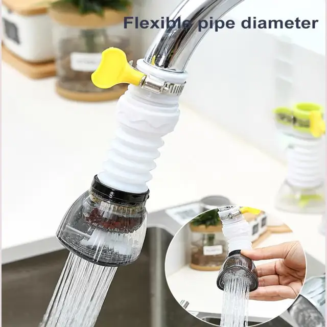 Nowy 360 regulowany Tap Nozzle Extender kran Aerator dysza słuchawka