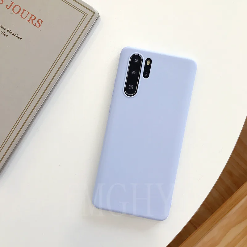 Lavender Мягкий чехол для huawei P20 P10 P30 mate 20 10 9 Pro Lite, тонкий чехол для Honor 20 10 9 Lite Nova 3 3i, задняя крышка, чехол для телефона s - Цвет: Lavender