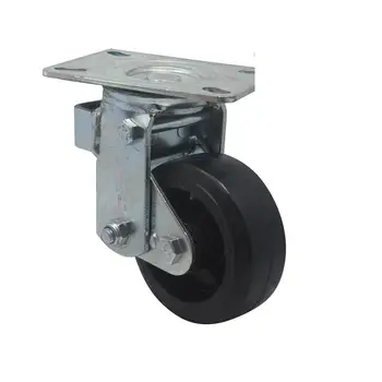 

Caster Heavy Duty 5-inch Double Spring Cast Iron Rubber Damping Universal Wheel Shockproof Super