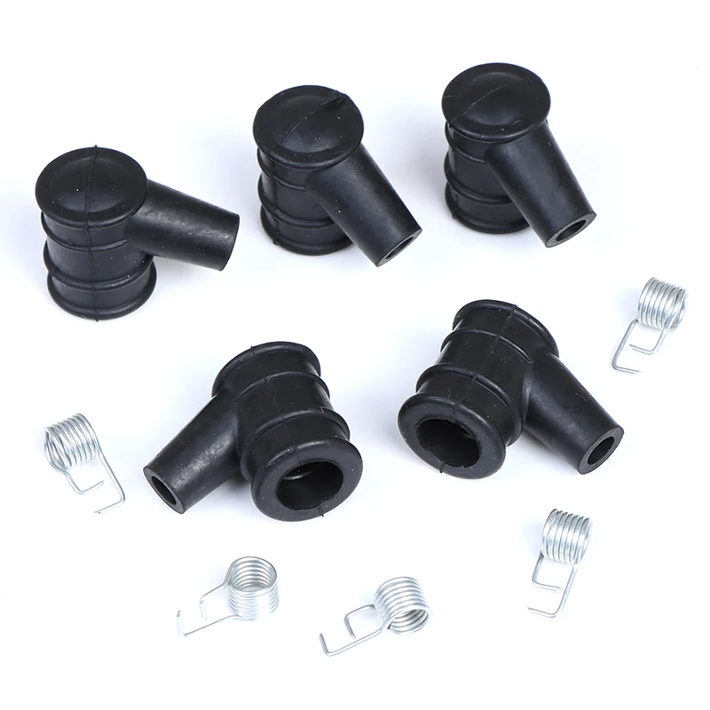 5 Sets 2-Stroke Ignition Coil Cap With Springs Set 45CC52CC58CC Chain Saw Accessories Part Garden Power Tools