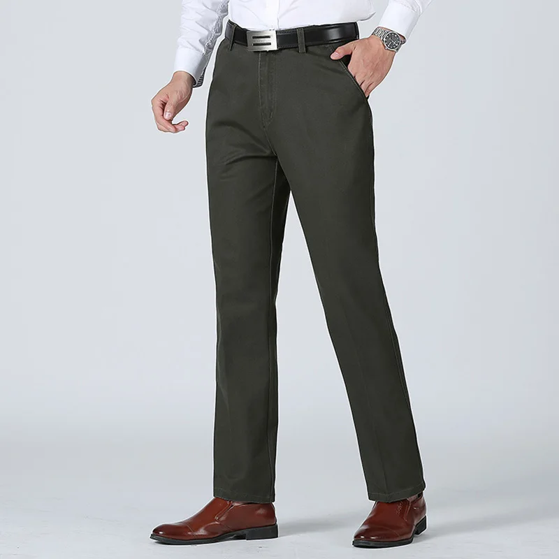 Мужской костюм брюки платье офис брюки осень весна Slim Fit сплошной цвет брюки мужские повседневные на молнии Высокое качество брюки