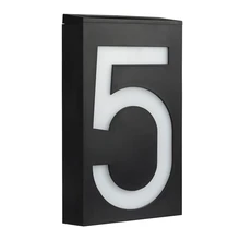 Светодиодный светильник на солнечной энергии, знак дома, адрес двери отеля, табличка, табличка с цифрами, лампы Solaires, светодиодная Солнечная лампа для наружного дома