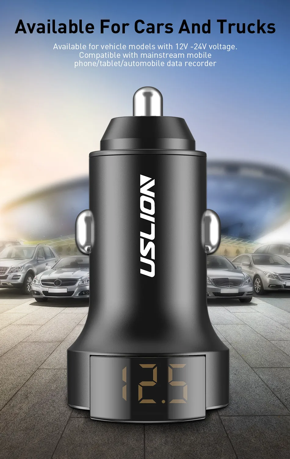 USLION USB Автомобильное зарядное устройство 3,0 USB Автомобильное зарядное устройство для iPhone 11 huawei Xiaomi Superfast PD3.0 QC3.0 быстрое PD USB C автомобильное зарядное устройство для телефона s