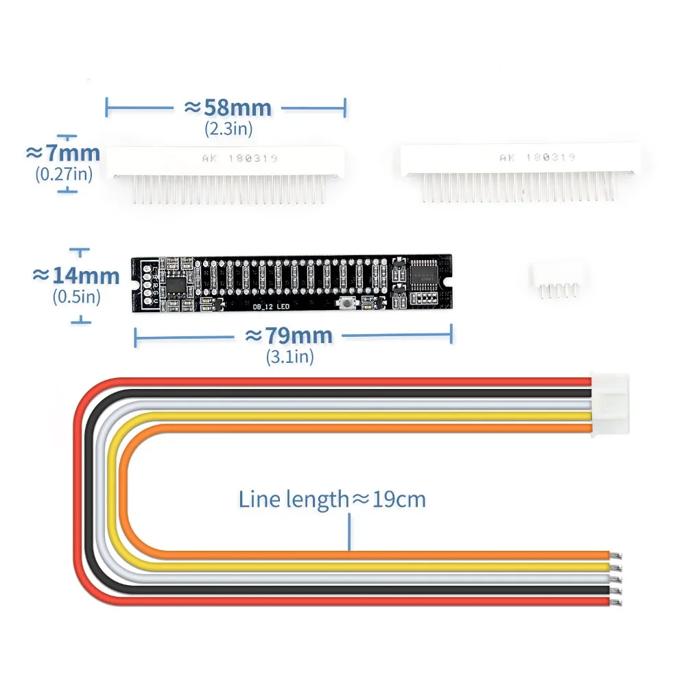 Мини двойной 12 уровень индикатор VU метр стерео усилитель доска регулируемый светильник скорость доска с режим АРУ Diy наборы