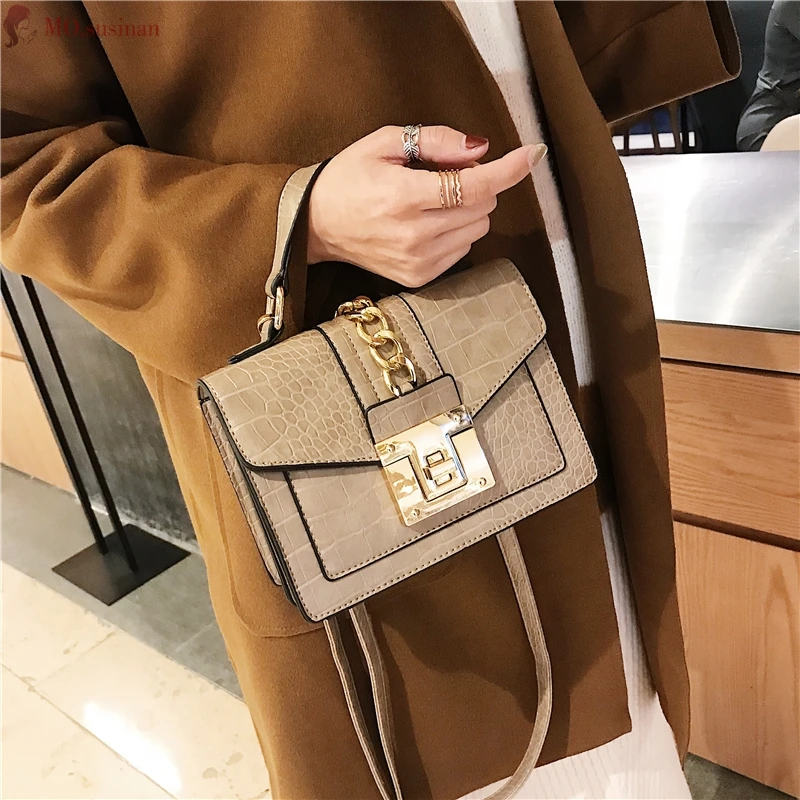 Women Bag Female Leather Handbags Small Messenger Bag Chain Flip Tote Crossbody Bags for Women Vintage Shoulder Bag Bolsos