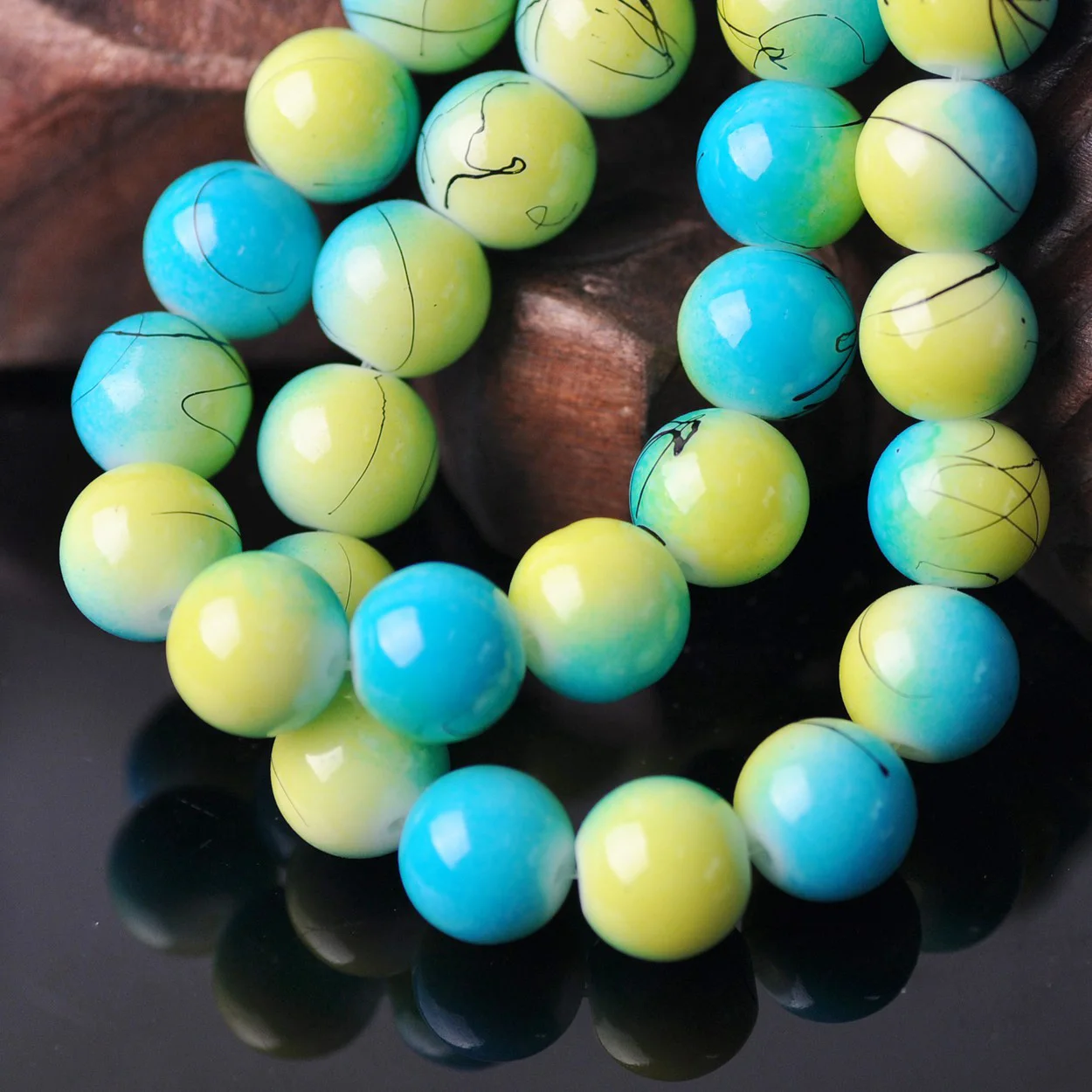 Рисунок 4 - круглые 10 мм, непрозрачные стеклянные