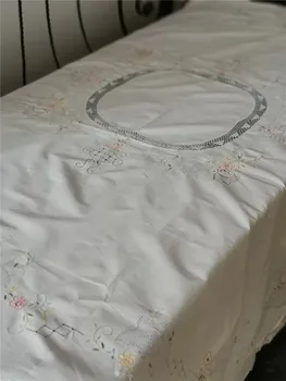 

Literature And Art Handmade Embroidered Crochet Crochet Lace Embroidery round Tablecloth Cover Coloured