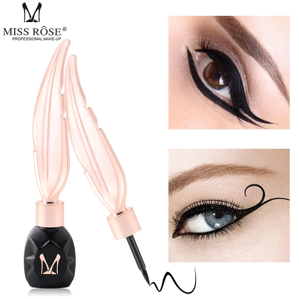 

MISS ROSE Quick-drying Thin Liquid Eyeliner Makeup Pen Is Not Easy To Faint and Durable Waterproof Feather Eyeliner Pen