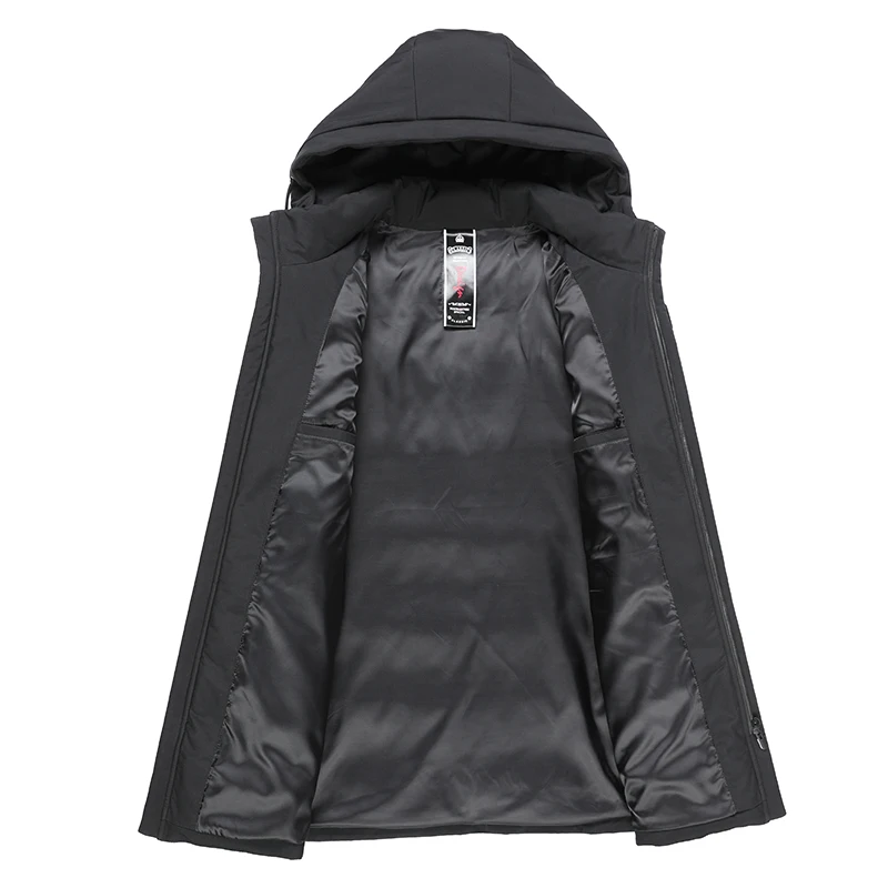 10XL 8XL 6XL новая зимняя Повседневная Длинная Стильная хлопковая стеганая куртка с капюшоном, Мужская Толстая ветрозащитная парка с карманами