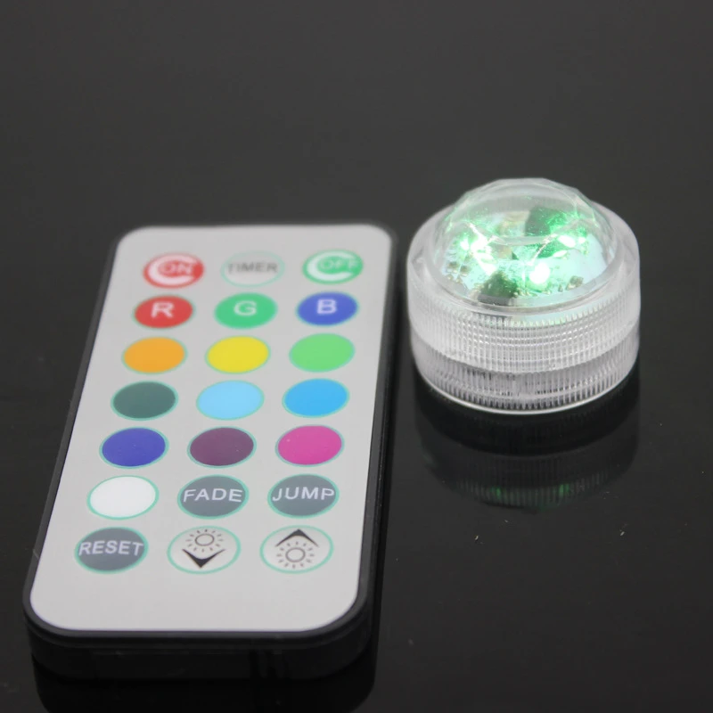 3 Waterproof  LED Lamp LED Aquarium Light Round Shaped Fish Tank Decoration Candle Lamp Plastic Submersible Lighting