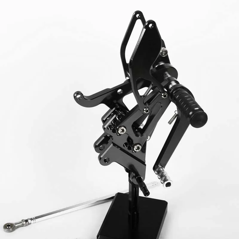 SMOK педаль мотоцикла для Kawasaki ZX6R/ZX636 2003-2004 алюминиевый сплав Rearset подножки черный серебристый красный синий зеленый