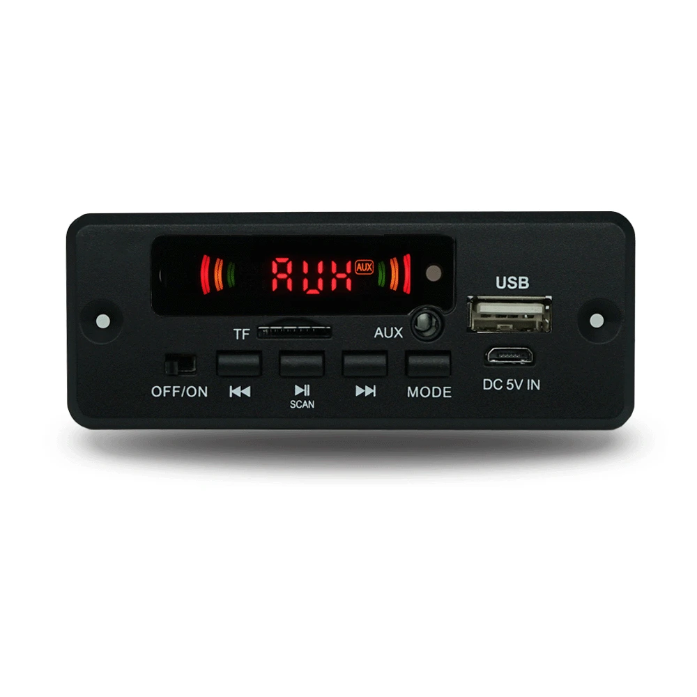 USB wireless bluetooth-compatible 5.0 MP3 player decoder board Car AUX 2 x 3W audio amplifier support FM TF recording adapter