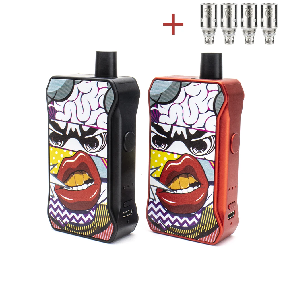 CKS Junior Pod Starter Kit 1000 мАч с 4 шт. катушки 0.6ohm 1.0ohm Сменная сетка электронные сигареты