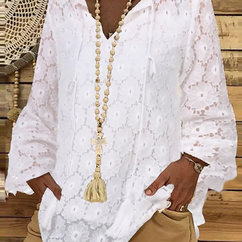 

Beach Woman Summer Tunics On The Skirts Plus Size Swimwear Swimsuit 2020 Express Ol Horn Long Sleeve Hollow Solid Neck Large