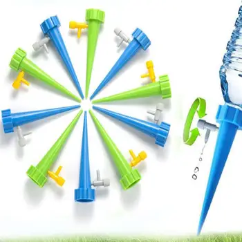 

4pcs Automatic Self Watering Plant Waterer Adjustable Drip Water Spikes Vacation Flower Watering Stakes Drip irrigation Kits