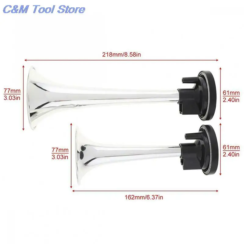 2PCS Super Loud Trumpet Air Horn Tube Speaker for Car Vehicle Truck Train Boat car siren horn car air horn train horn