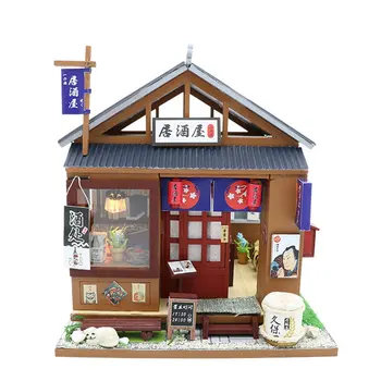 

Dream Childhood Small House Nordic Mini-house Wooden Hut Villa Assembly Model Exquisite Gift Kid Birthday Girl Gift