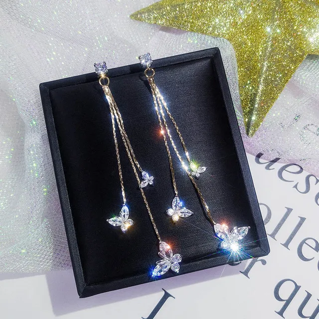2021 new drop-shaped alloy long earrings, elegant women's fashion earrings, jewelry MHM-03-011-004-003