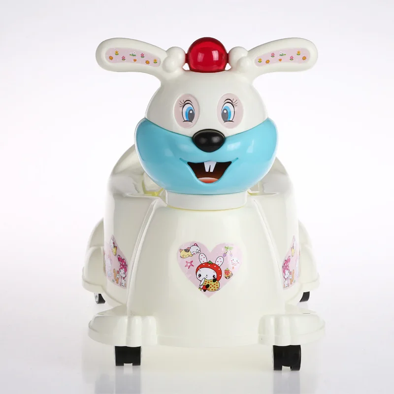 

Cartoon Bunny Toilet for Kids Multi-functional Pedestal Pan Children Potty Chamber Pot Baby Chamber Pot