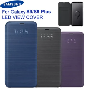 

Original Samsung LED View Cover Smart Cover Phone Case For Samsung Galaxy S9 G9600 S9+ S9 Plus G9650 Sleep Function Card Pocket
