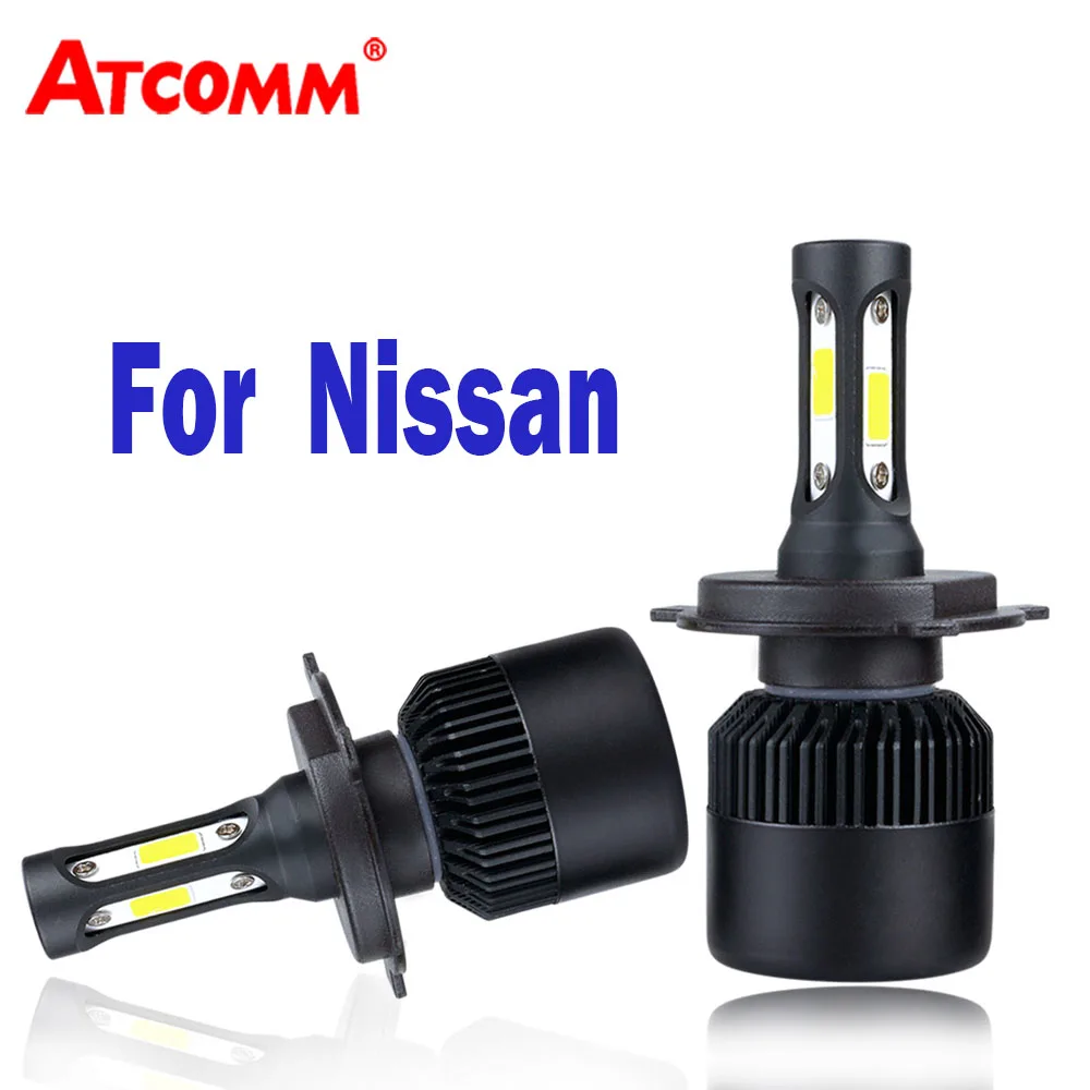 Led H7 H4 Car Headlight Bulb Cob H1 H11 H9 9005 Auto Fog Lights 12v For Nissan Qashqai