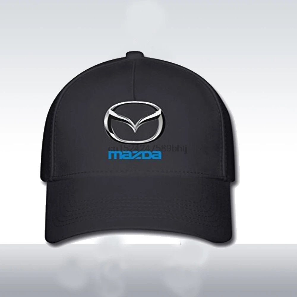 Унисекс Черный Mazda бейсболки с логотипом шляпа один размер Snapback Кепка