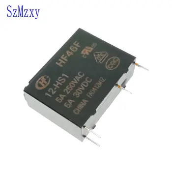 

5PCS Relay HF46F-12-HS1 HF46F 12-HS1 HF46F-12-HS1T 12V 5A DIP4
