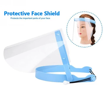 

VODOOL Anti Fog Dust-proof Full Face Cover Mouth Mask Washable Transparent Protective Visor Shield Against Droplet Face Shield