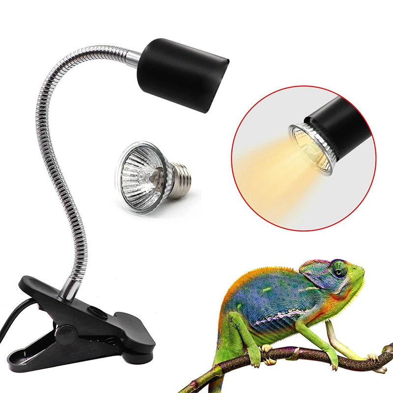 220V lampa grzewcza gad żarówka lampa dla żółwia żółwia lampa grzewcza  uchwyt termometr higrometr żółw żółwie Basking|Oświetlenie siedlisk| -  AliExpress
